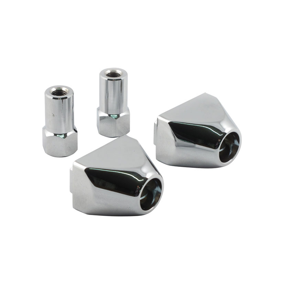 Pyramid Style Axle Adjuster End Caps Fits 73 -96 Big Twin / XL BC16531