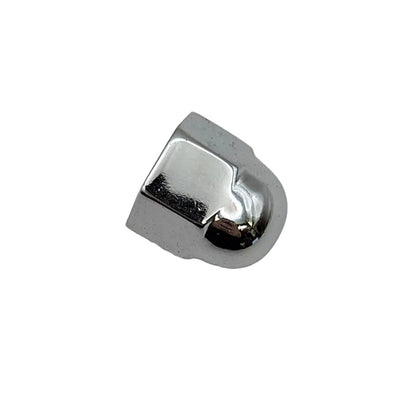 1 Motorcycle Chrome Acorn Push On Cover. 7/16 Wrench Size BC17775