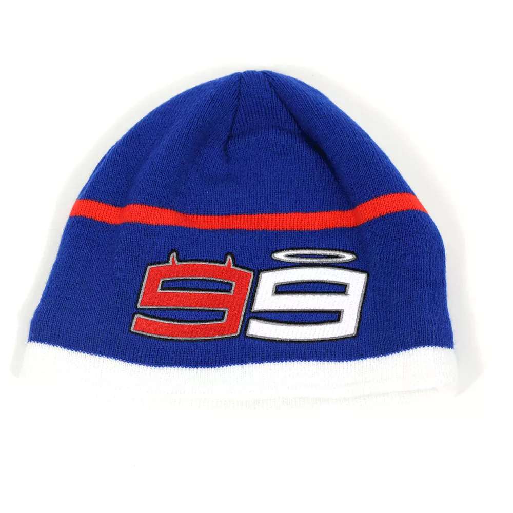 Jorge Lorenzo 99 Beanie Adult Hat Universal Official Yamaha Clothing Blue BC39452