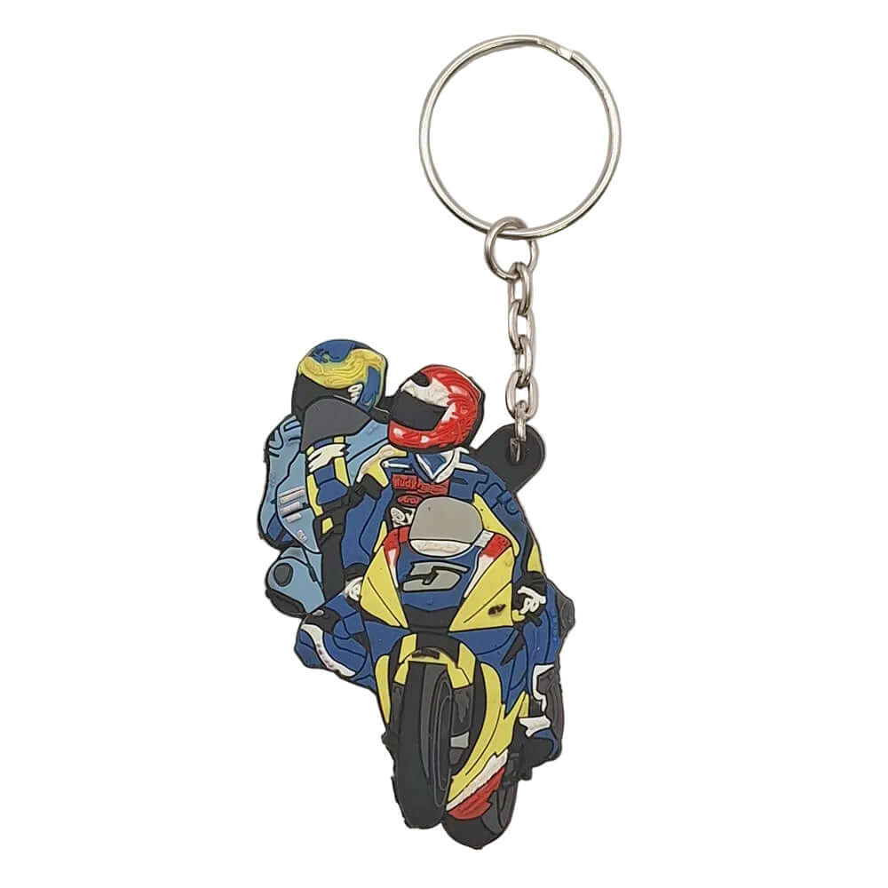 Printed PVC MotoGP Key Ring Fob Colin Edwards #5 Tech 3 Yamaha MGPKEY56