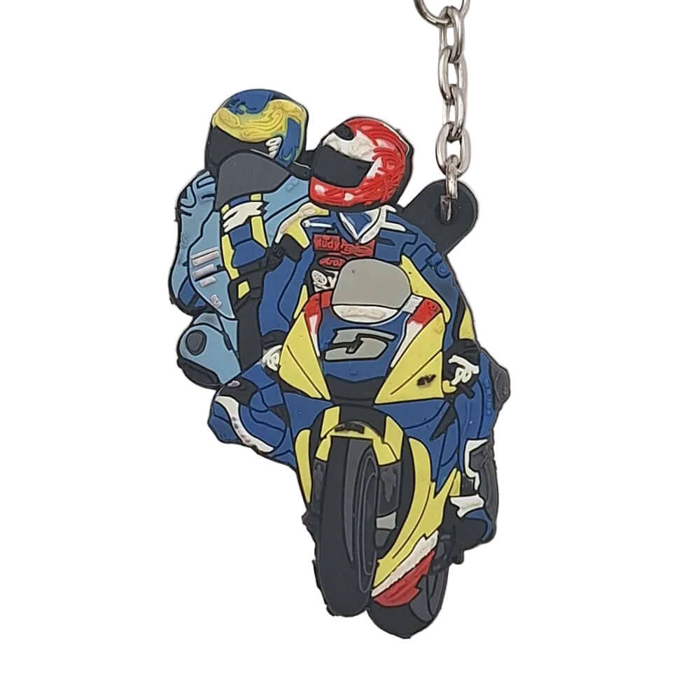 Printed PVC MotoGP Key Ring Fob Colin Edwards #5 Tech 3 Yamaha MGPKEY56