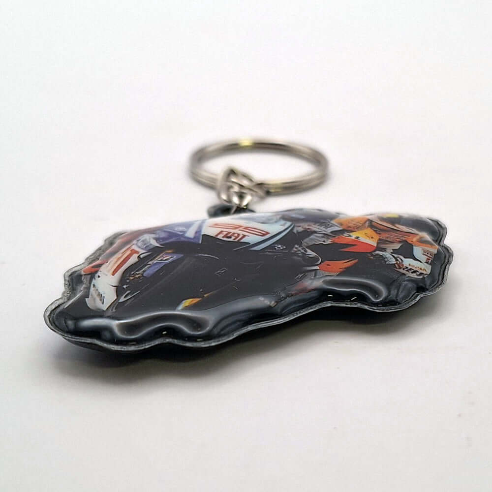 Printed PVC MotoGP Key Ring Fob Jorge Lorenzo #99 Fiat Yamaha MGPKEY65
