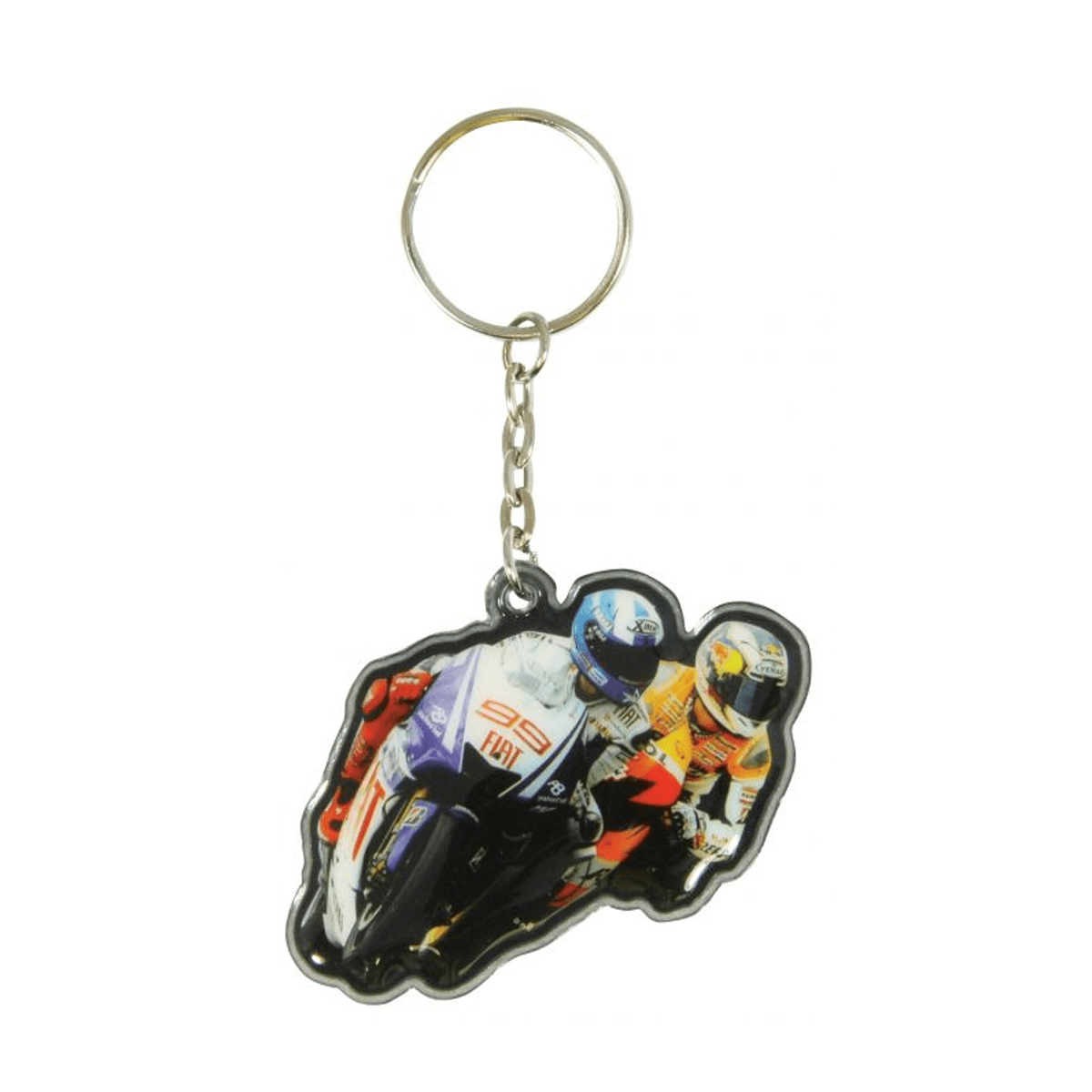 Printed PVC MotoGP Key Ring Fob Jorge Lorenzo #99 Fiat Yamaha MGPKEY65