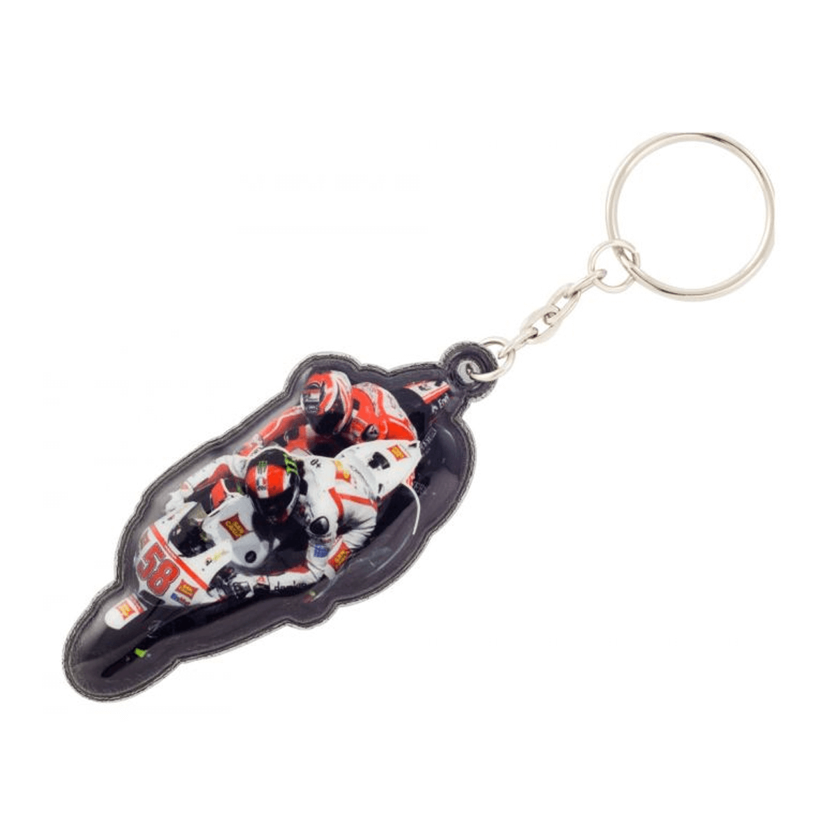 Printed PVC MotoGP Key Ring Fob Simoncelli 58 MGPKEY79