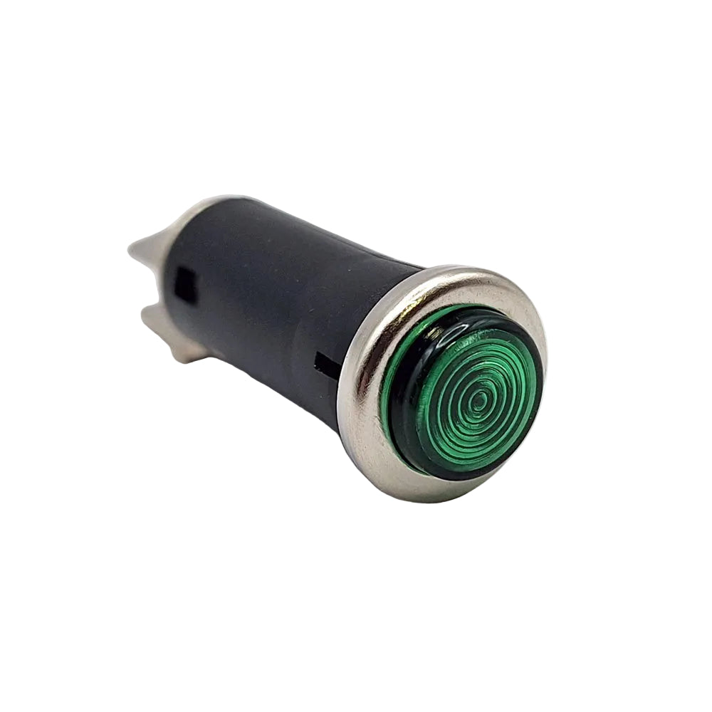 Genuine Lucas Classic Headlamp Warning Light, Green (Round Type) BC40947