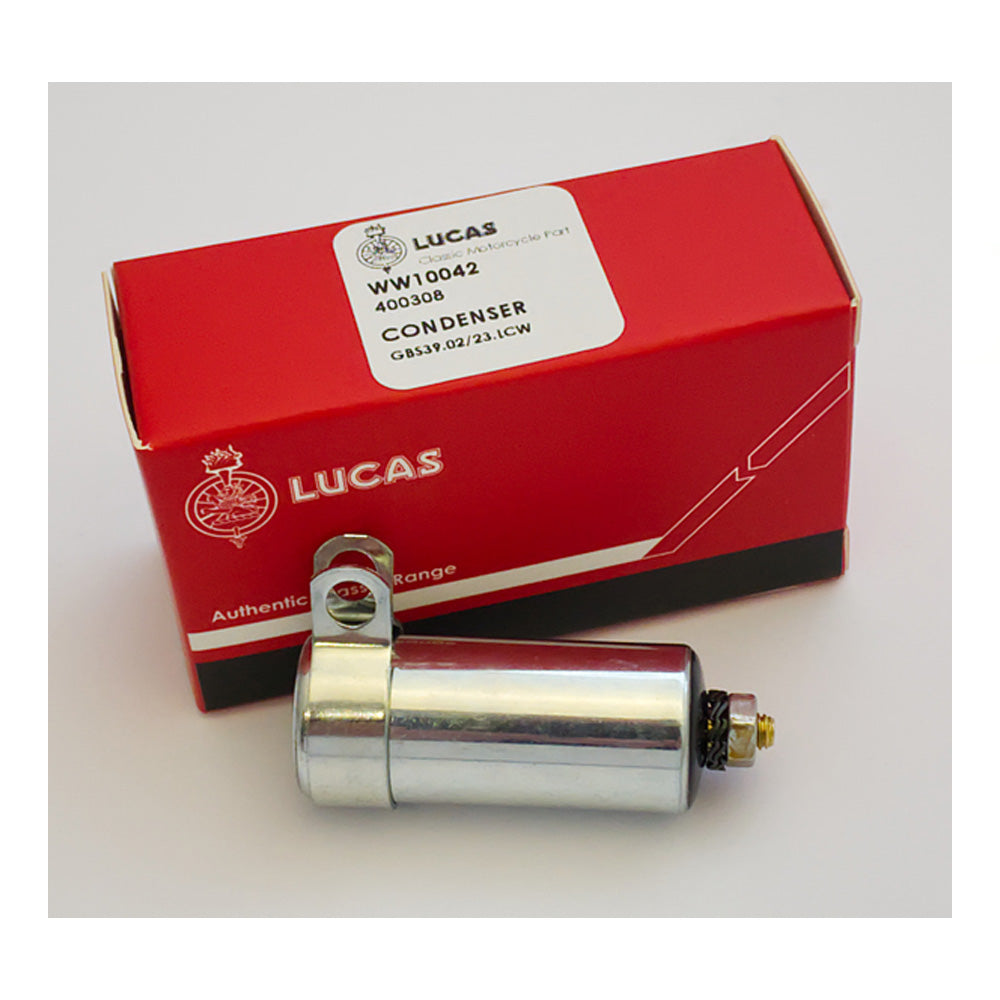 Genuine Lucas Classic Condenser. Triumph, BSA, Norton/Matchless, Ariel etc BC42595