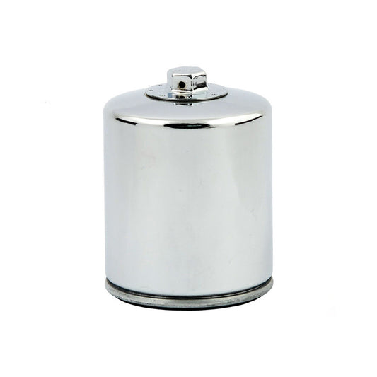 K&N, Harley Davidson Spin-On Oil Filter, With Top Nut Chrome 1999 Softail; 99-17 Twin Cam BC43728