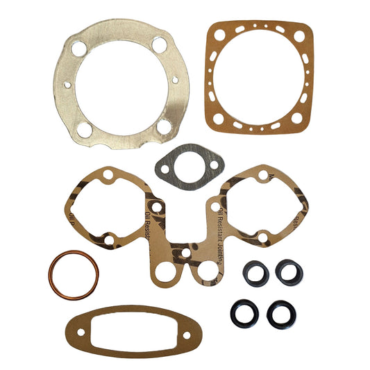 Set of gaskets and seals on a white background