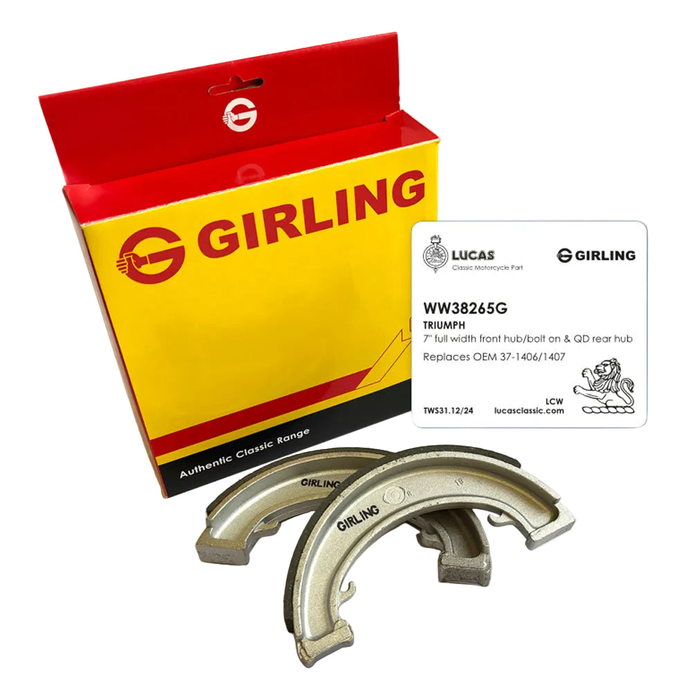 Girling Brake Shoes Front & Rear BSA A75 & Triumph BC43926