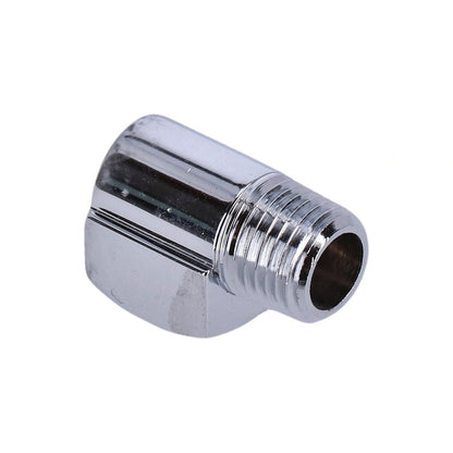 Gardner-Westcott Harley Adapter Oil Line Fitting, 90 degrees. 1/4" NPT. Chrome BC43964