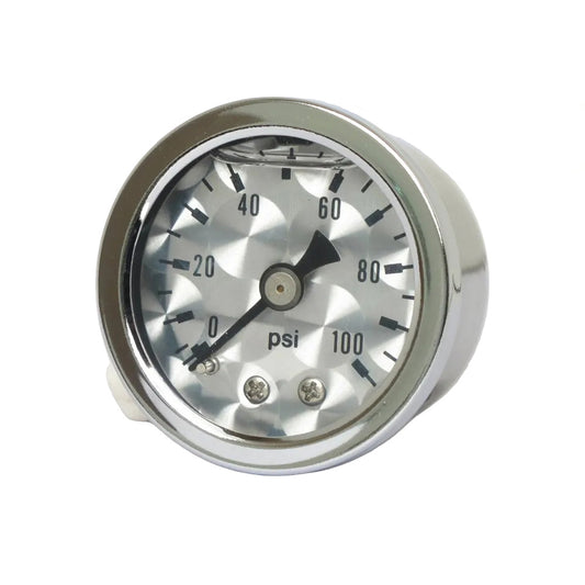 Marshall Harley Davidson Oil Pressure Gauge, 0-100 PSI. Stainless Housing BC43975