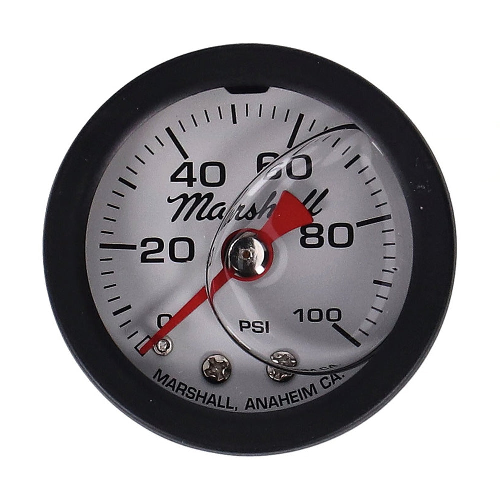 Marshall, Harley Davidson Oil Pressure Gauge, 0-100 PSI. Black Housing BC43985