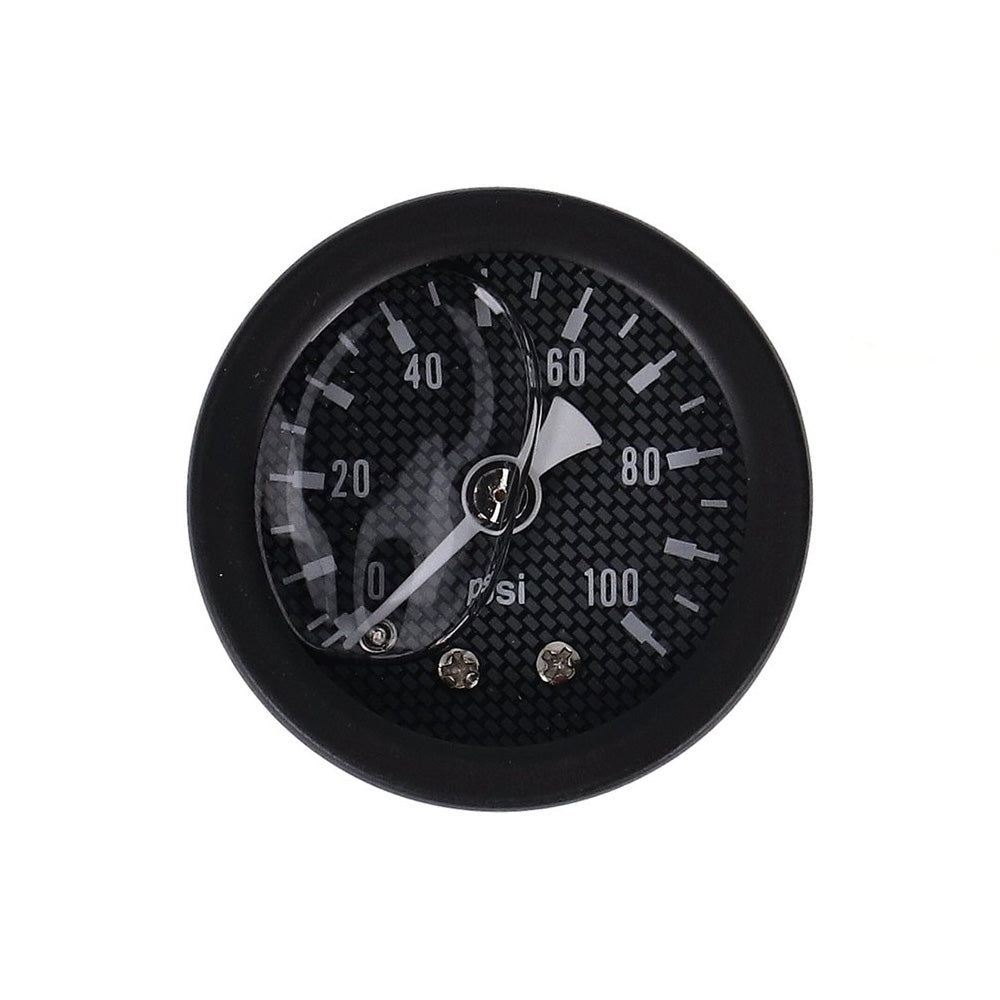 Marshall Harley Davidson Oil Pressure Gauge, 0-100 PSI. Black Housing BC43987