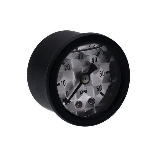 Marshall Harley Davidson Oil Pressure Gauge, 0-60 PSI. Black Housing BC43988