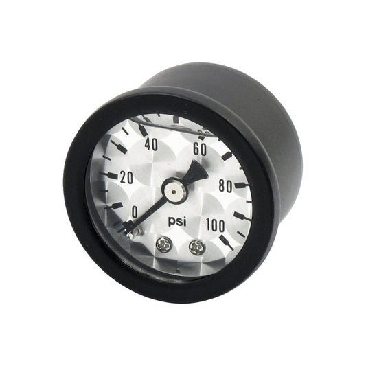 Marshall Harley Davidson Oil Pressure Gauge, 0-100 PSI. Black Housing BC43989