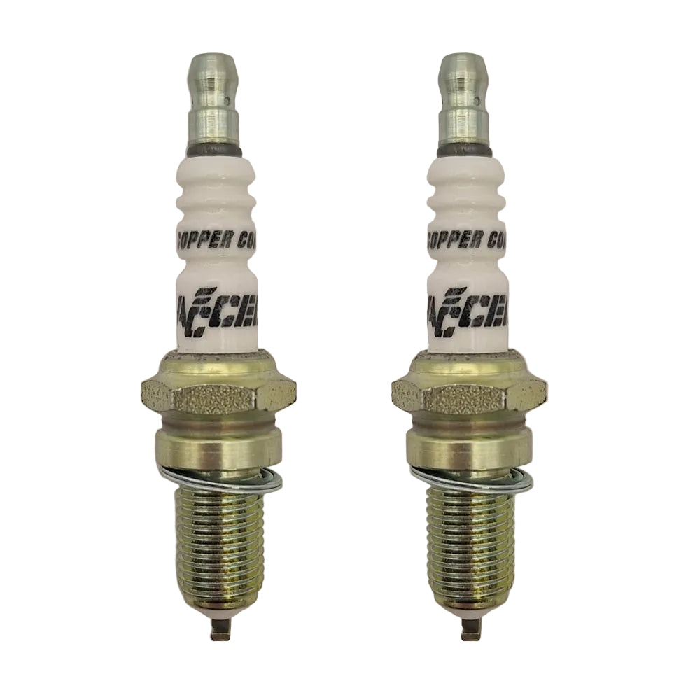1 Pair Accel 882 Motorcycle U Groove Copper Core Spark Plugs 2418 BC44162