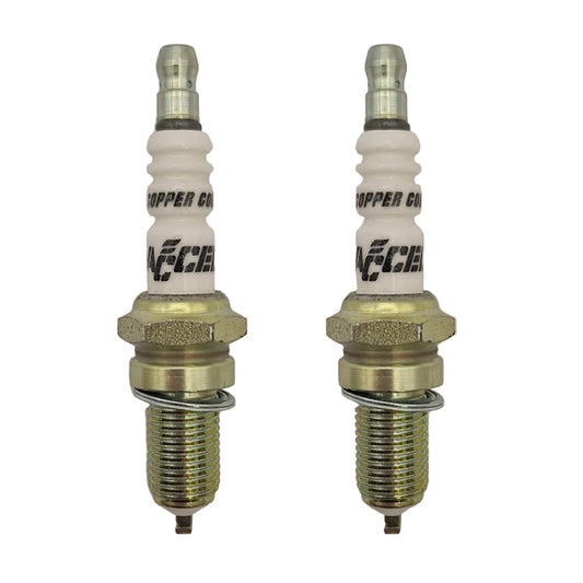 1 Pair Accel 882 Motorcycle U Groove Copper Core Spark Plugs 2418 BC44162