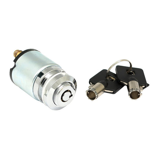 Harley Davidson FX Style Ignition Switch 'Thin', Round Key. 77-93 FX, FXR; 77-11 XL BC44506