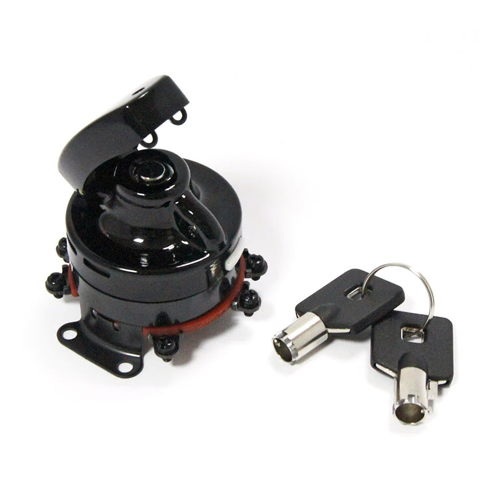 Harley Davidson FL Style Ignition Switch, 'Electronic'. Round Key. 73-95 FL, FX, FXWG BC44513