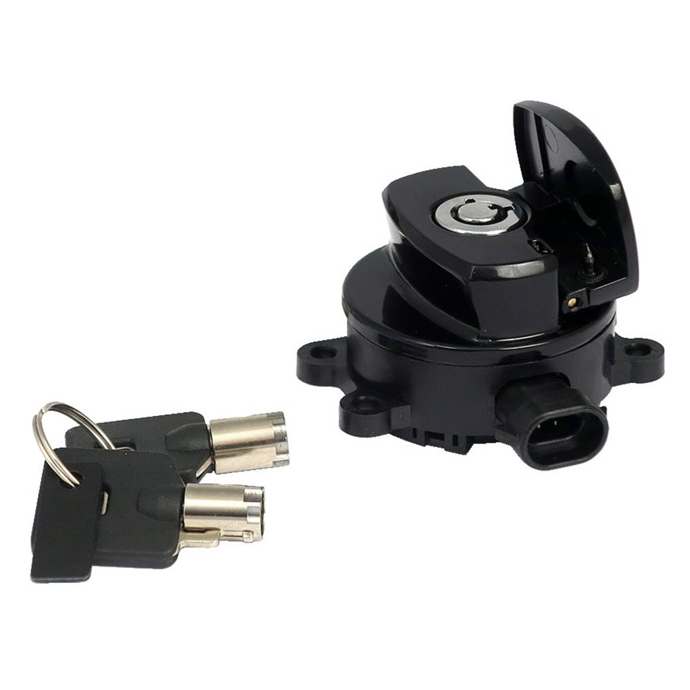 Harley Davidson 11-Up Ignition Switch, Side Hinge Type. Black. FXST, FLST, FXDWG BC44519