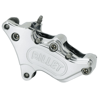 Harley Davidson Harrison Billet Brake Caliper 4-Pot, Slim, Front Right, 84-99 Models BC43143