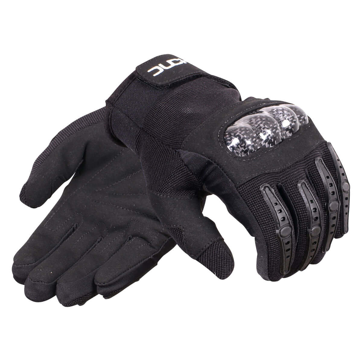 Duchinni Kids Youth Motorcycle MX Jago Textile & Synthetic Leather Gloves Black