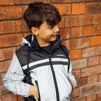 Duchinni Kids Volt Waterproof Textile Jacket - Black / Vision