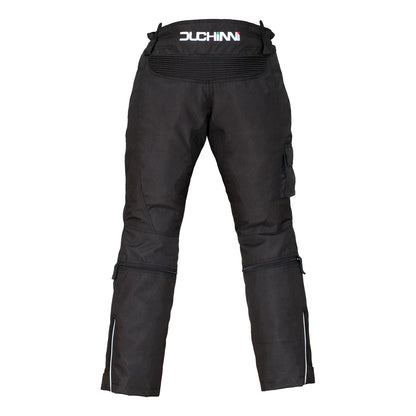 Duchinni Kids Youth Imola Textile Motorcycle Trousers with CE Armour - Black