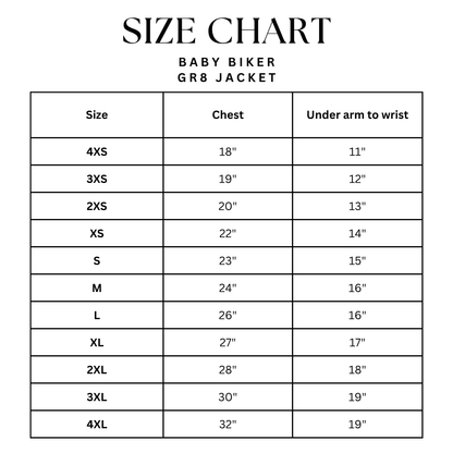 Baby Biker GR8 Toddler & Kids Motorcycle Jacket Black / Red