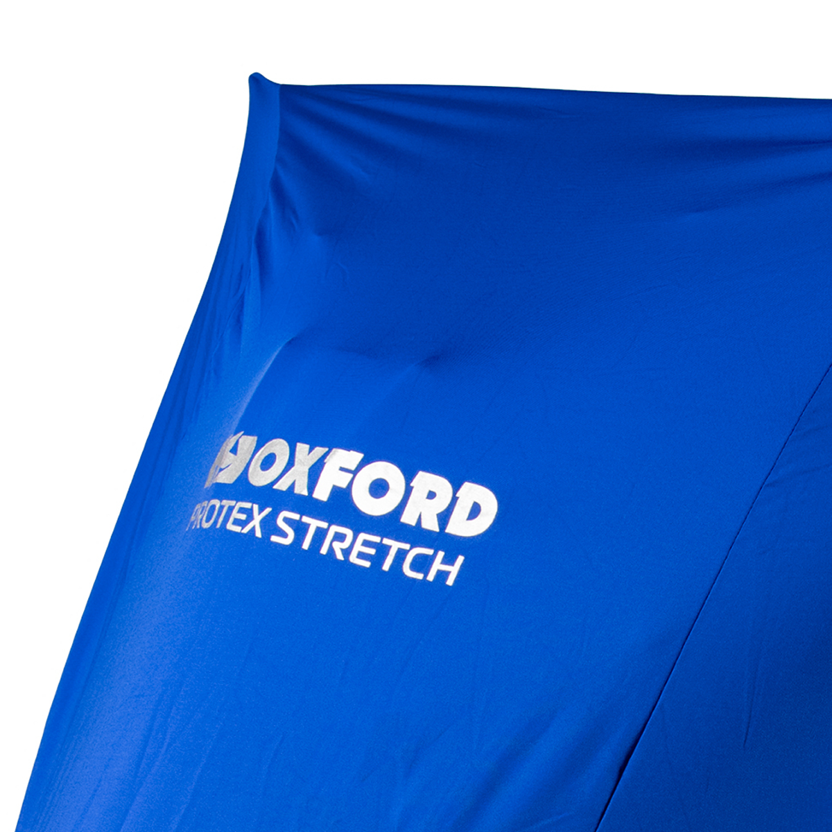 Oxford Protex Stretch Indoor Premium Stretch-Fit Motorcycle Cover Blue