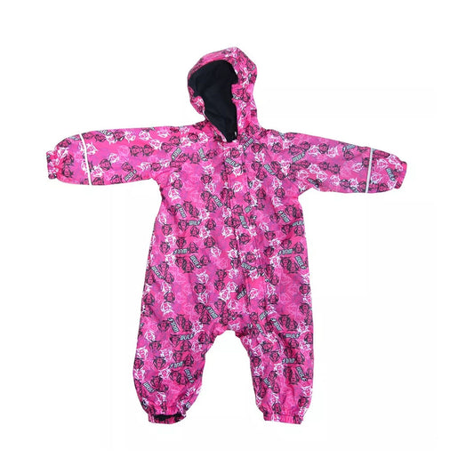 Wulfsport MX Motocross Baby Toddler Junior Padded Wet Rain Suit Pink