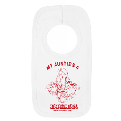 My Auntie's A Biker Pull Over Baby Bib