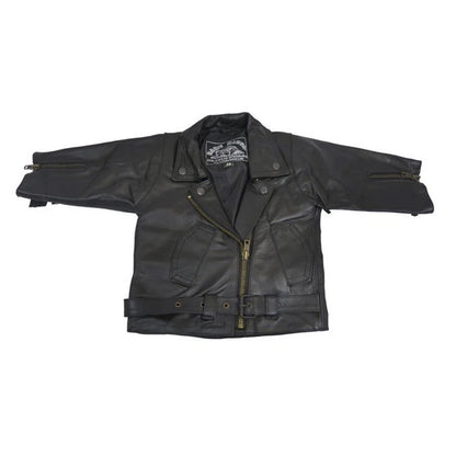 Baby Biker Plain Leather Toddler Brando Custom Motorcycle Fashion Jacket