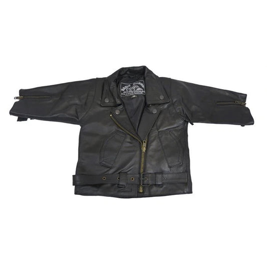 Baby Biker Fringed Tassled Leather Toddler Brando Custom Motorcycle Fashion Jacket