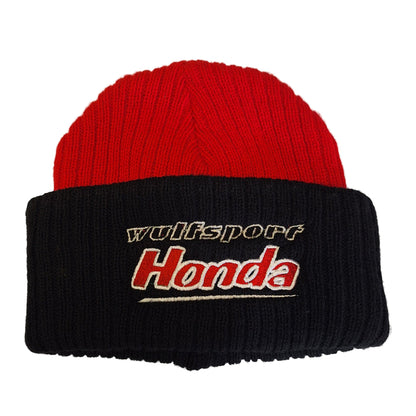 Official Wulfsport Honda 100% Acrylic Embroidered Beanie Hat Red & Black BC13150