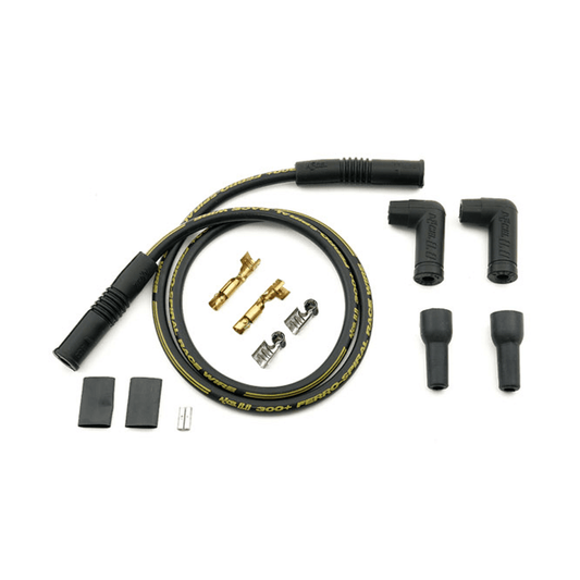 Accel, 8.8mm 300+ Spark Plug Wire Set. Universal With Pre-1999 Style Coil. Black BC15884