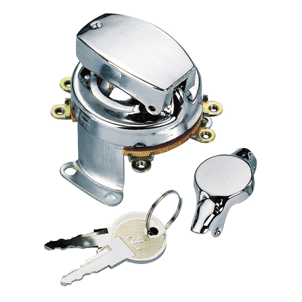 Harley Davidson Chrome 6 Post Ignition Switch. 73-93 FL, FLH, FXWG & Softail BC16311