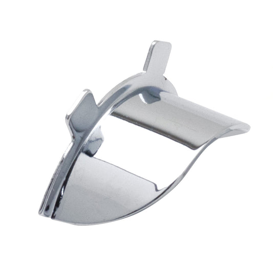 1 Zodiac Universal Motorcycle Light Visor For Bullet Lights. Chrome Plated. BC16314