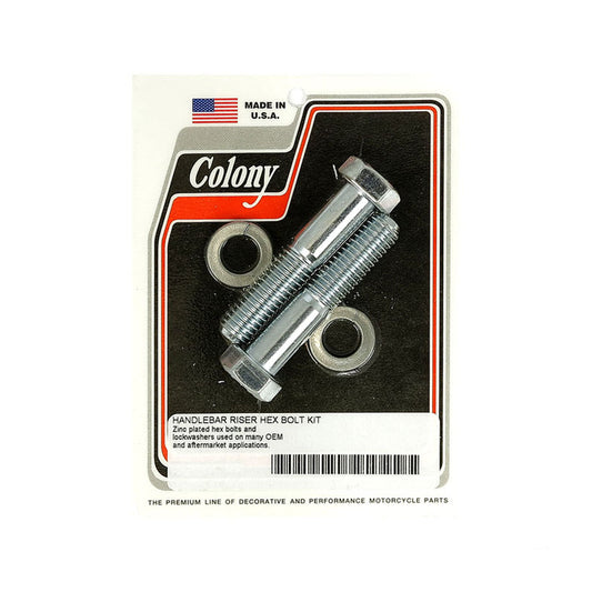 Colony Motorcycle Handlebar Riser Bolt Set Hex Zinc 1/2-13 X 2 1/2" BC17670