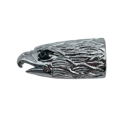Zodiac Motorcycle Eagle Head Tyre Valve Stem Cover Chrome BC18040