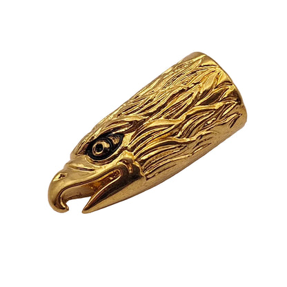 Zodiac Motorcycle Eagle Head Tyre Valve Stem Cover Gold BC18041