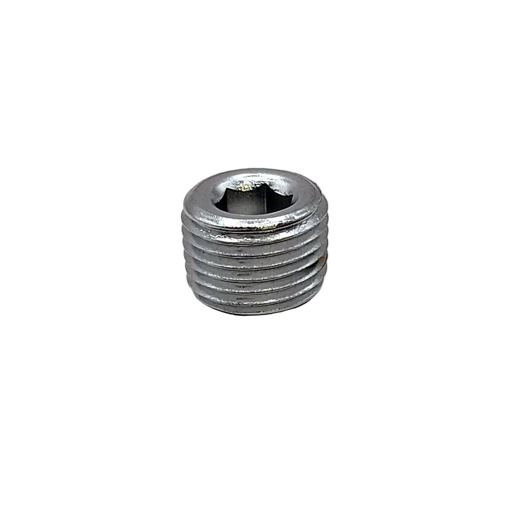 1 GW, Harley Davidson 1/8-27 NPT Allen Pipe Plug. Chrome BC22480