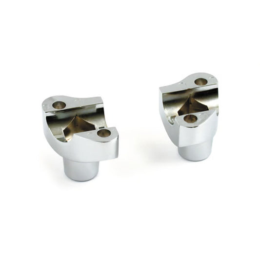 Harley Davidson OEM Type Style Risers, Non Threaded. 2" Rise. Chrome BC24164