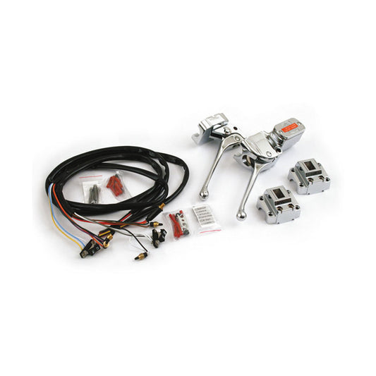 Harley Davidson Chrome Handlebar Control Kit. 3/4 Inch Bore. 72-81 BT, XL BC24443