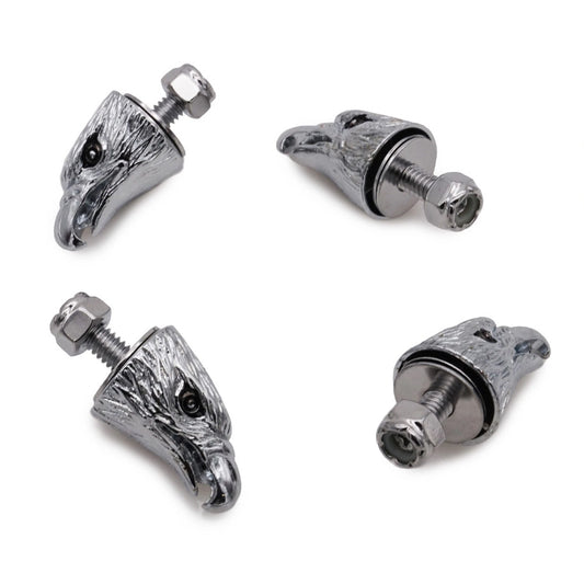 Bike It Chrome Custom Motorcyle Eagle Bolts Pack of 4 BOLEAG BC31140