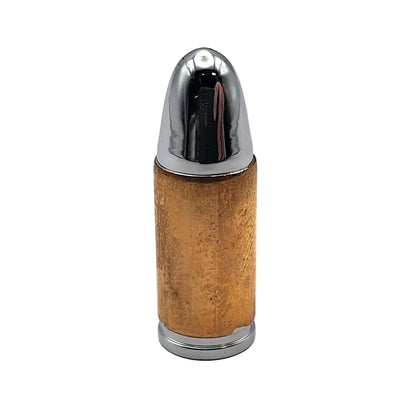 Zodiac Gold / Chrome Motorcycle Bullet Tyre Valve Stem Cover BC31622
