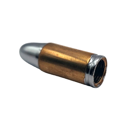 Zodiac Gold / Chrome Motorcycle Bullet Tyre Valve Stem Cover BC31622