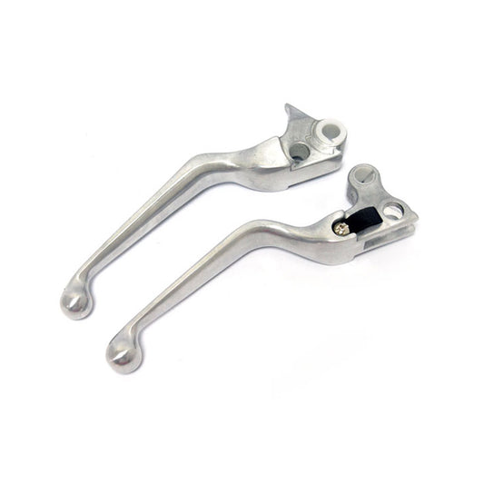 Harley Davidson Handlebar Lever Set, Polished 96-06 Dyna, Softail, FLT; 96-03 XL. BC33643