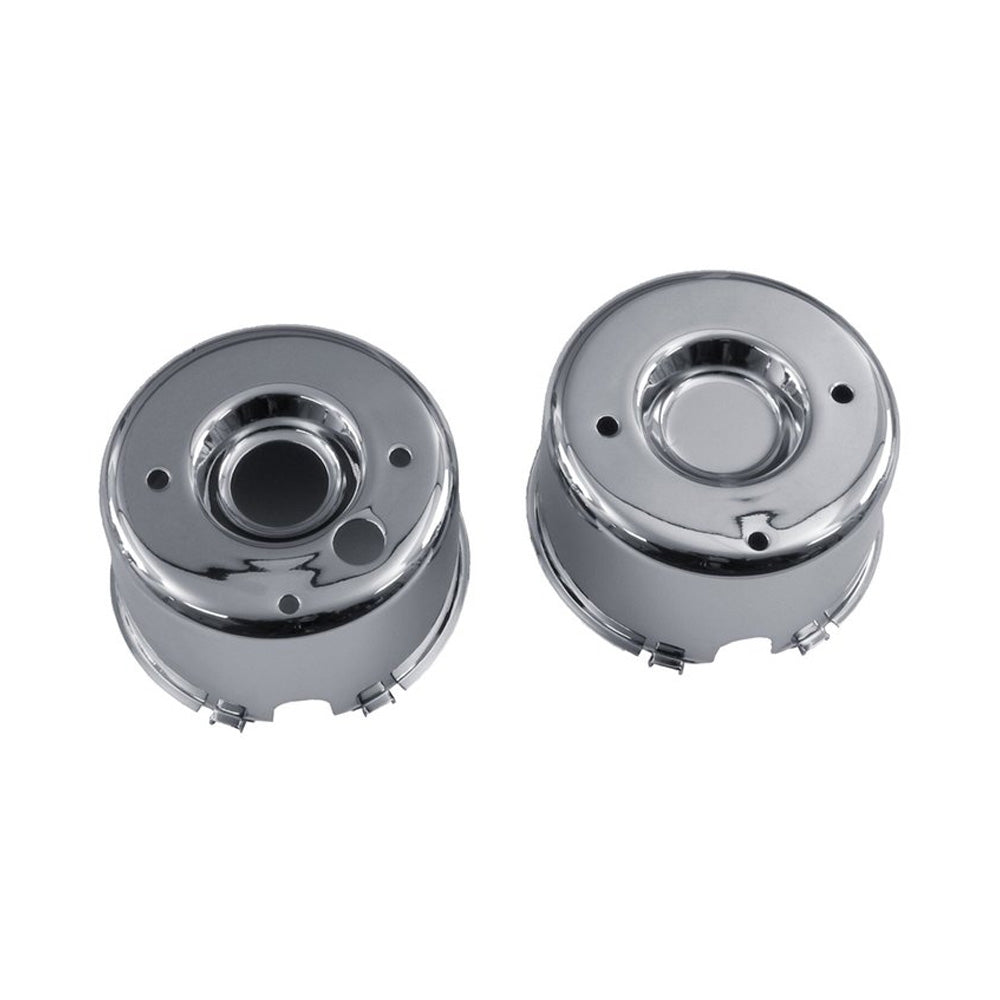 Harley Davidson Speedometer & Tachometer Cup Set. Chrome. 83-90 XL, FX, FXR BC36505