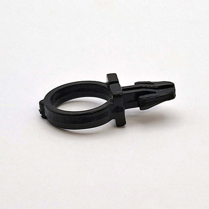 1 Harley Davidson Single Black Handlebar Wire Clip 1/2" Diameter BC38035